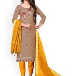 Maroosh Ethnic Motifs Embroidered Sequinned Unstitched Dress Material-picture-14