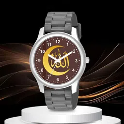 CSAMON Men Dial & Bracelet Style Straps Analogue Watch 1017SLV Islamic BRON01 GREY CD_SH-picture-37