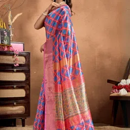 Aaishvyapparels Zari Silk Blend Mysore Silk Saree image 3