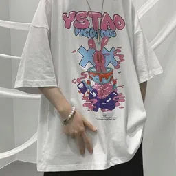 KPOP Men Typography Printed T-shirt-picture-58