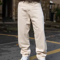 Powerlook Men Cream Baggy Fit Jeans-picture-22
