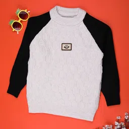 V-Mart Boys Cable Knit Pullover with Applique Detail-picture-51
