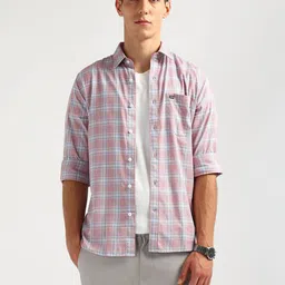 Arrow Sport Men Slim Fit Checked Casual Shirt-picture-41