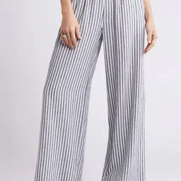 SIDDHO HUM Women Striped Trousers image 2