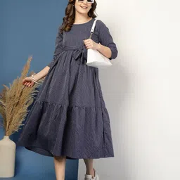 DAEVISH Print Fit & Flare Midi Dress-picture-28