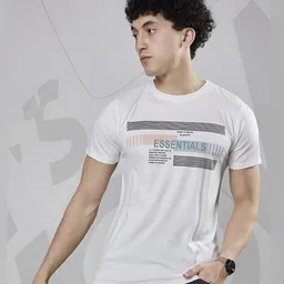 3BROS TypographyPrinted Cotton Blend Round Neck T-shirt-image-5