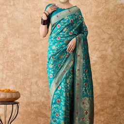 Suha Woven Design Zari Art Silk Banarasi Saree-image-61