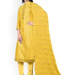 Maroosh Geometric Embroidered Sequinned Unstitched Dress Material image 5