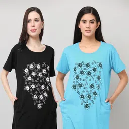 CITY CRAFT Women Floral Printed Pockets 1 T-shirt-picture-34