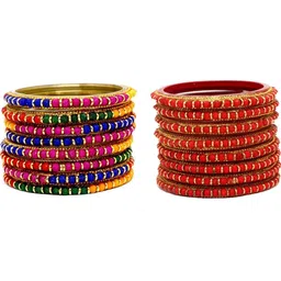 TRIOXY Multi Glass Artificial Stones & Beads Bangle-picture-18