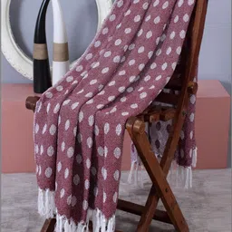 DEKORASI Red & Maroon Geometric 380 GSM Blanket-picture-40