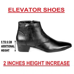 Bxxy Men Textured Mid Top Elevator Formal Boots image 5