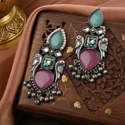 PATOLA BY VJ Geometric Drop Earrings image 4