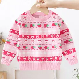 YK Girls Conversational Woven Design Pullover-picture-15