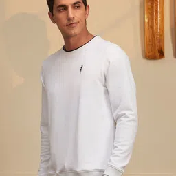 Peter England Casuals Graphic Printed Crew Neck Pullover Sweatshirt image 3