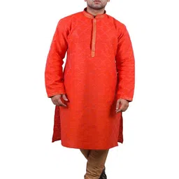 Hi Kilo thing Men Woven Design Kurta with Churidar-picture-36