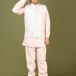 V-Mart Boys Regular Pure Cotton Kurta with Pyjamas-picture-38