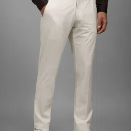 Louis Philippe Men Slim Fit Mid-Rise Trousers-image-74