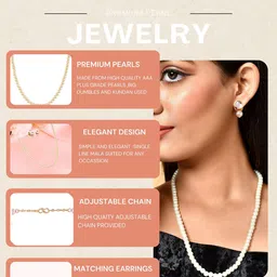 ORANGENYSHA Gold Plated & Beaded Jewellery Set image 4