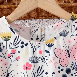 Billion Print Puff Sleeve Fit & Flare Dress image 5