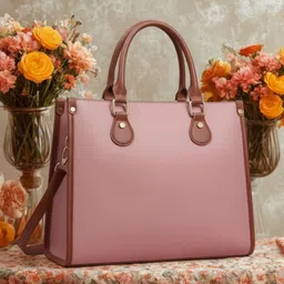 LIKE STYLE Textured PU Structured Handheld Bag image 3