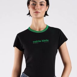Calvin Klein Jeans Typography Printed Slim Fit Cotton T-shirt-picture-0
