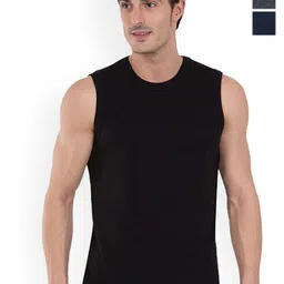 COLORS by Rupa Frontline Pack Of 3 Pure Cotton Innerwear Vests-picture-27
