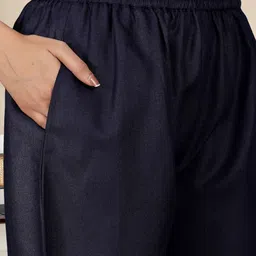 all about you Women Regular Thread Work Kurta with Trousers image 2