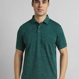SIMON CARTER LONDON Men Geometric Printed Polo Collar Slim Fit T-shirt-picture-35