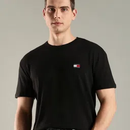 Tommy Hilfiger Men Solid Round Neck Cotton T-shirt-picture-33