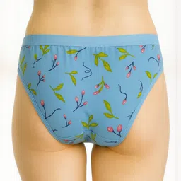 FiveFlag Pack Of 3 Printed 100% Combed Cotton Hipster Briefs image 3