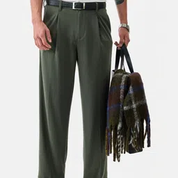 Snitch Men Loose Fit Pleated Trousers-picture-17