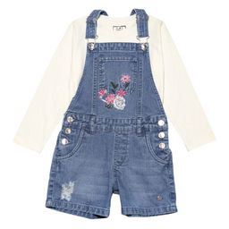Gini and Jony Girls Floral Embroidered Denim A-Line Mini Dress-picture-43