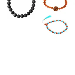 Divine souvenirs Unisex Set Of 3 Artificial Beaded Elasticated Bracelets-picture-38