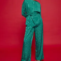 The Label Life Women Evergreen Jacquard Pleated Pants-picture-25