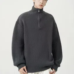HERE&NOW Men Ribbed Pullover image 5