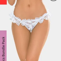 ZERJAMA Women White Briefs-image-67