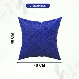 RUBOXA Blue Set of 5 Ethnic Motifs Velvet Square Cushion Covers image 5
