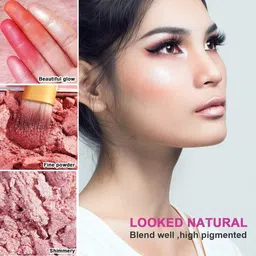 Huda crush Women Pink Four Shade Highlighter & Blush Palette Glow & Radiance Makeup Kit image 2