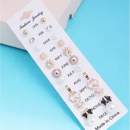 NAVJAI Contemporary Studs Earrings-picture-19