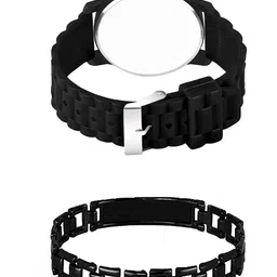 Gopal Shopcart Unisex Dial & Bracelet Style Straps Analogue Watch Aeviyo 1002BLK NEW PU K Bracelet image 2