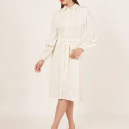 IX IMPRESSION Shirt Midi Dress-image-11