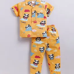 NAUTI KIDZ Boys Cartoon Characters Printed Pure Cotton Night suit-picture-28