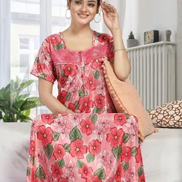 Gutthi Women Green Nightdress-picture-24