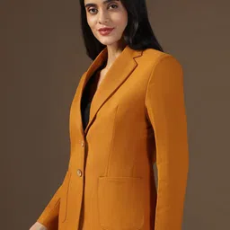 TAHVO Notched Lapel Single Breasted Formal Blazers image 4