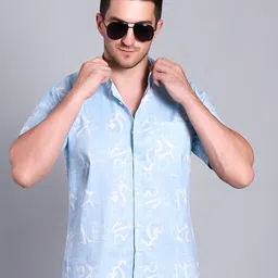 RARE CAMEL Men Slim Fit Printed Casual Shirt-image-17