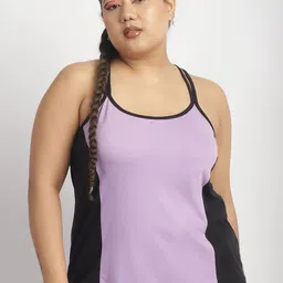 thkgrlz Women Colourblocked Shoulder Straps Plus Size Top-picture-37