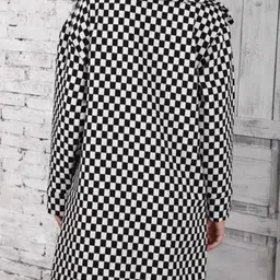 Oh Rare Women Checked Long-Sleeve Coat image 4