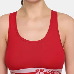 SKDREAMS Full Coverage Non Padded Seamless T-strap Training or Gym Shaper Sports Bra image 3