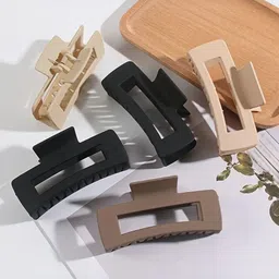 LEVOT Women Pack Of 4 Western Claw Clip image 5